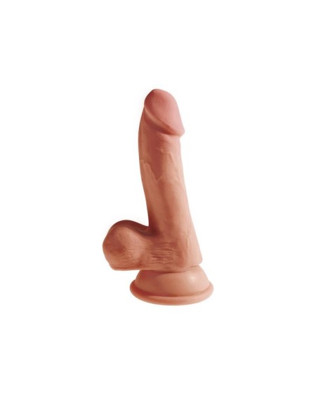 dildo triple density with testicles 6.5 caramel