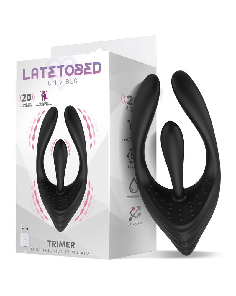 trimer 3 motors flexible stimulator usb silicone