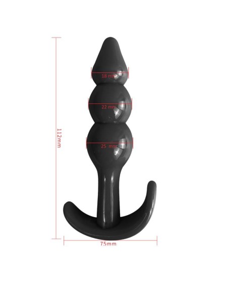 gevil anchor butt plug noir