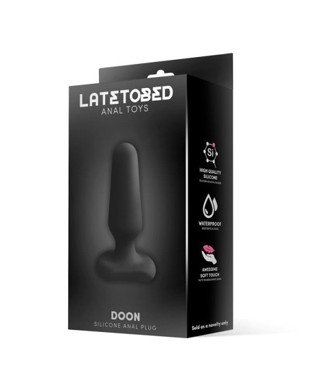 doon silicone butt plug noir