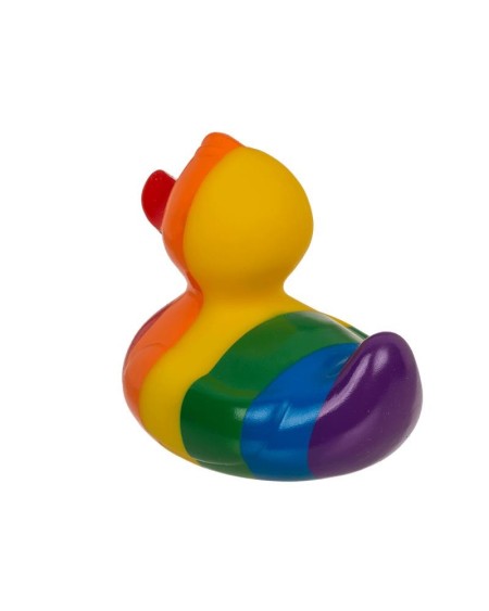 rainbow squeaking duck