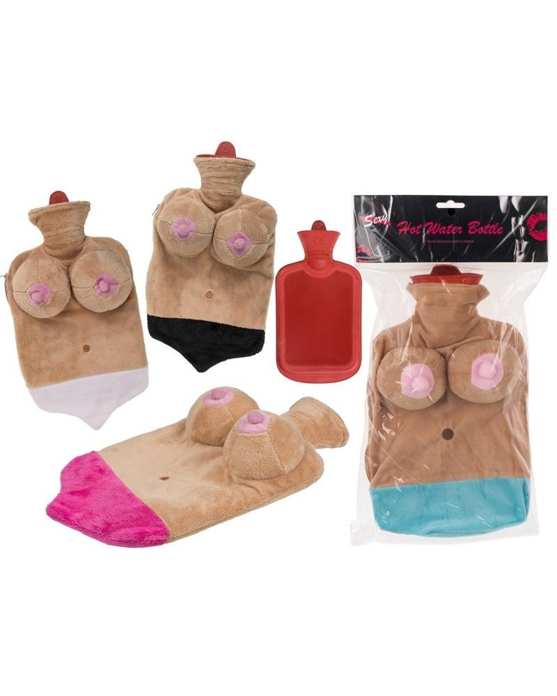 hot water bag with boob cover random color - 4 colors