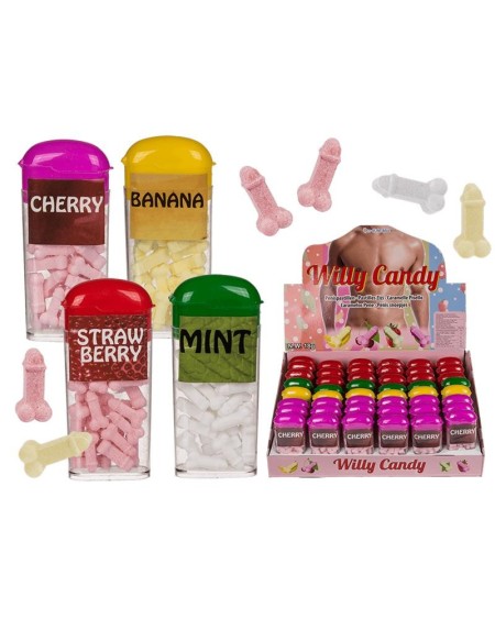 display 48 units penis candies 4 flavors