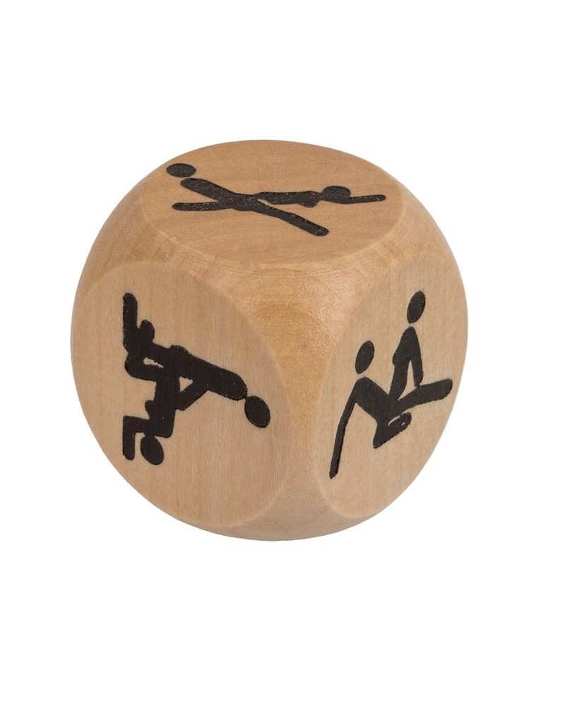 wooden dice kamasutra 3x3 cm 1 unit