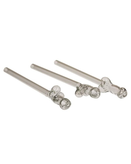 glass straw with cleaning brush