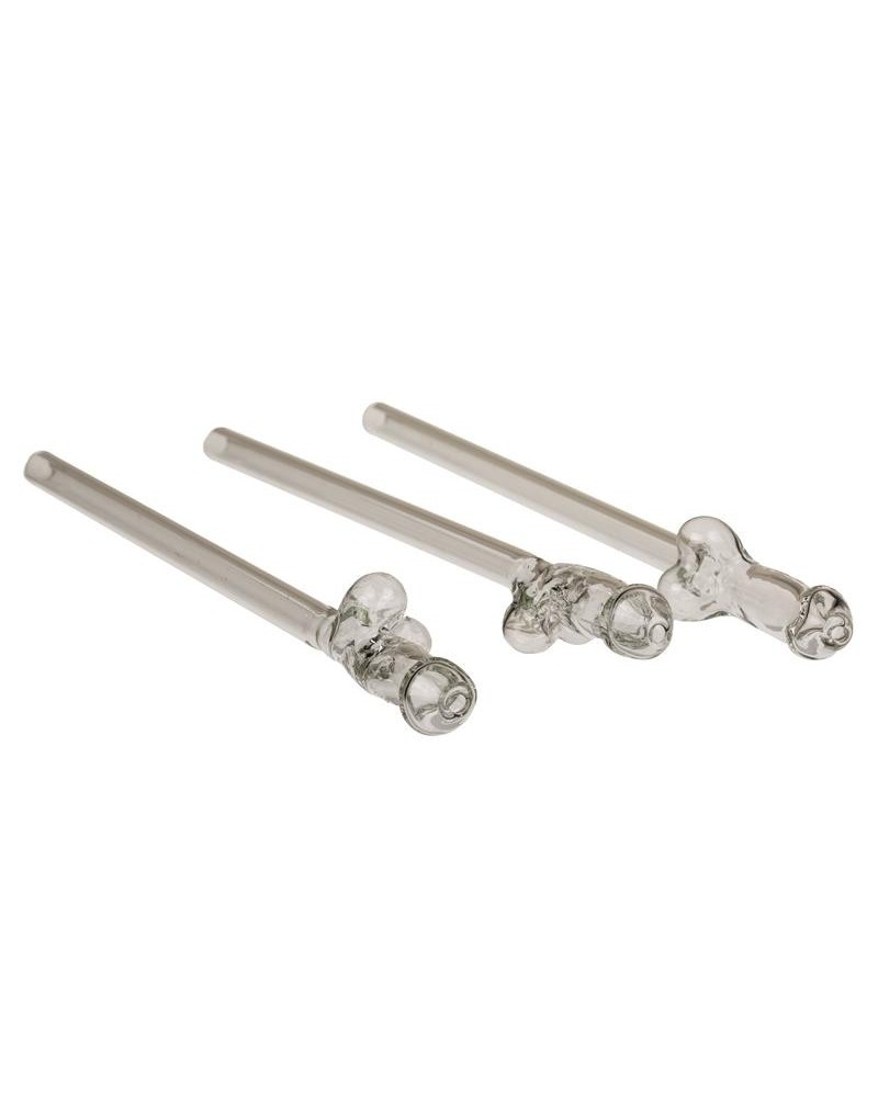 glass straw with cleaning brush