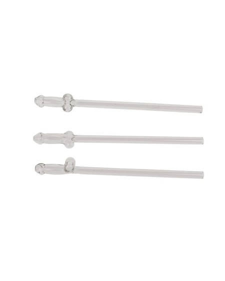 glass straw with cleaning brush