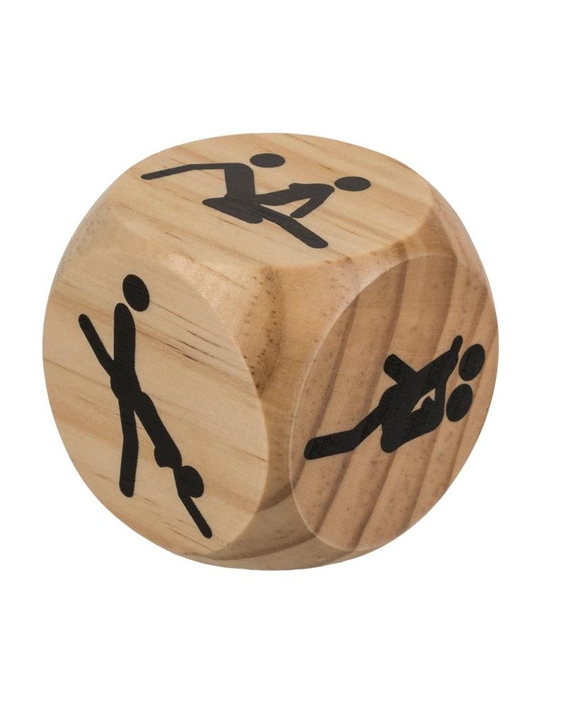 wooden dice kamasutra 6 x 6 cm