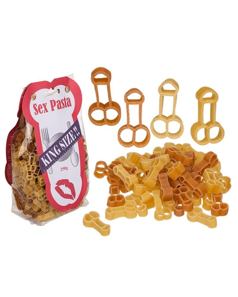 two coloured durum wheat penis pasta with pepper