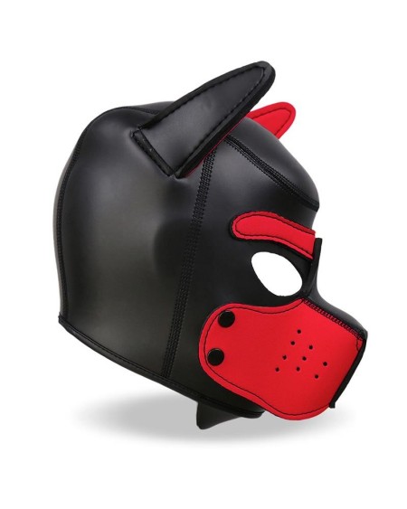 hound dog hound with removable muzzle neoprene blackred one size