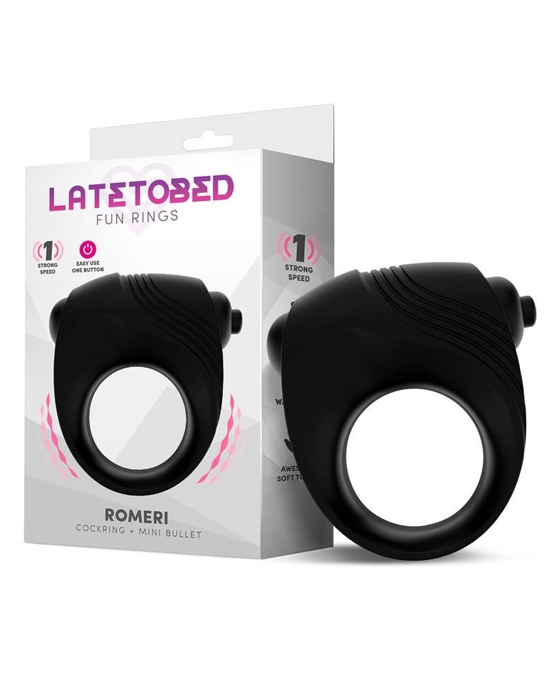 romeri ring vibrant bullet silicone noir