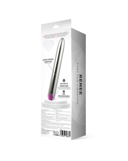 renee vibe 10 vibrant functions 18,5 cm usb silver