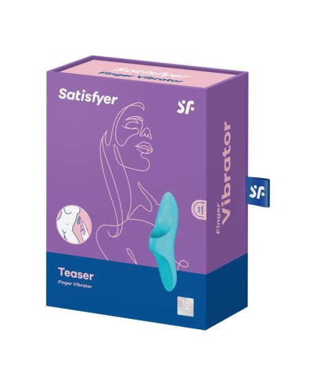 teaser finger vibrator light blue