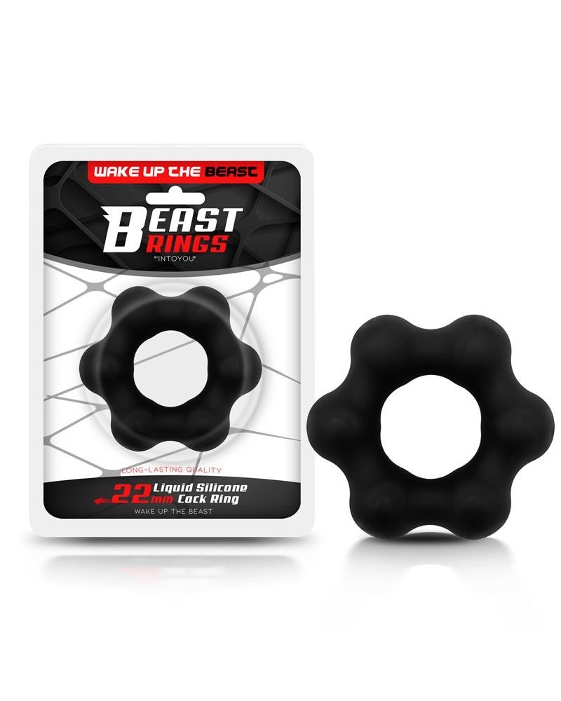 cock ring liquid silicone 2.2 cm noir