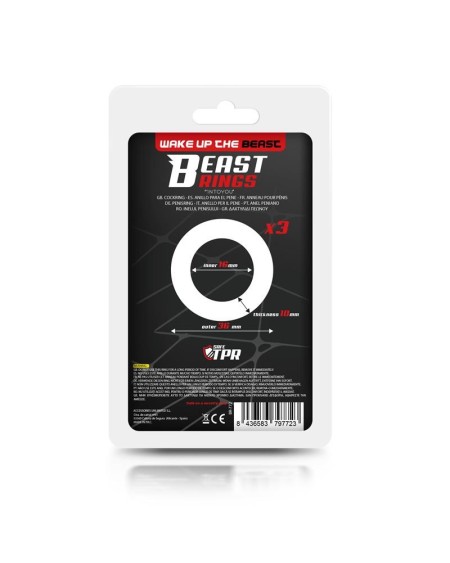 set of 3 penis ring 3 colors 1.6 cm