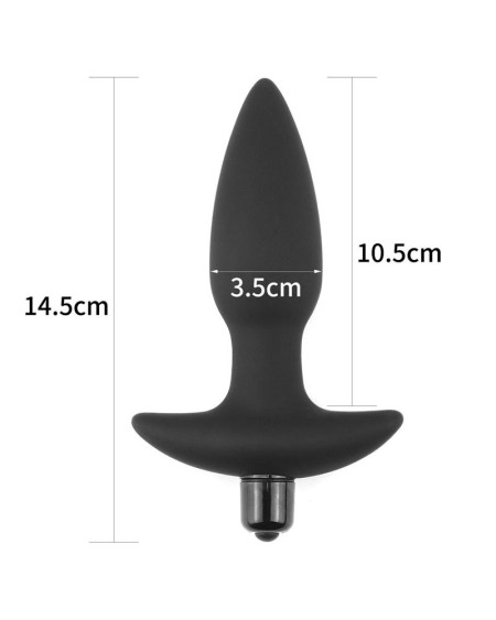 butt plug fantasy plug with vibration noir