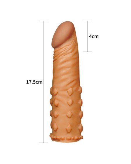penis sleeve add 2 pleasure x tender brown