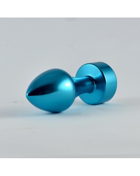 butt plug blue rosebud with jewel