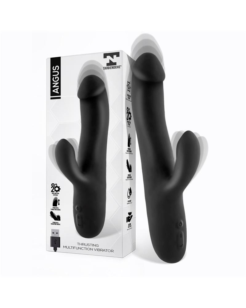 angus vibrator with thrusting movement 2 motors silicone usb