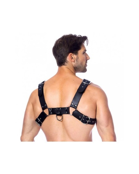 leather cross harness