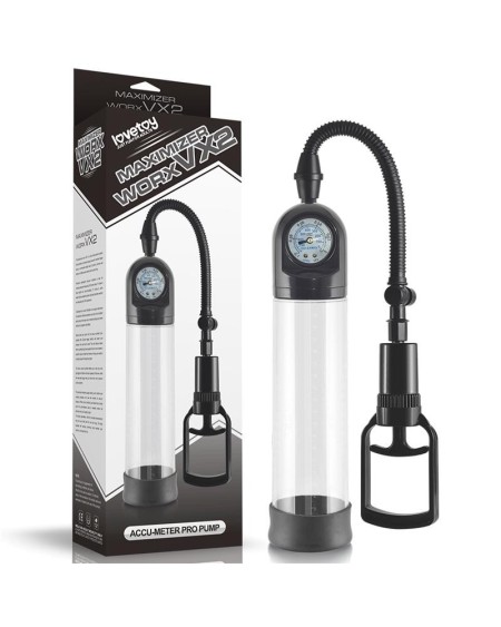 penis pump with pressure gauge maximizer worx vx2