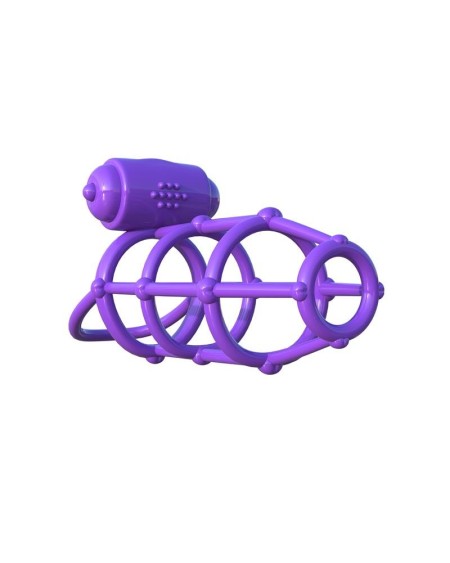 fantasy c-ringz vibrant climax cage violet