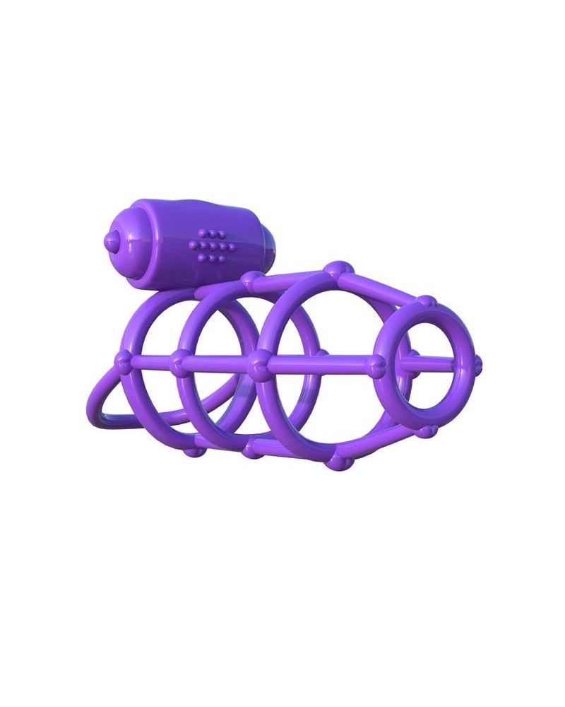 fantasy c-ringz vibrant climax cage violet