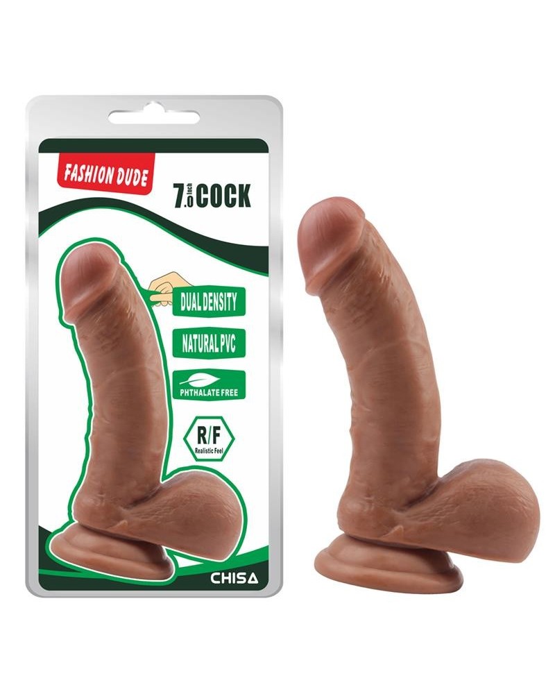 dildo dual density fashion dude 17.5 x 4.1 cm latin