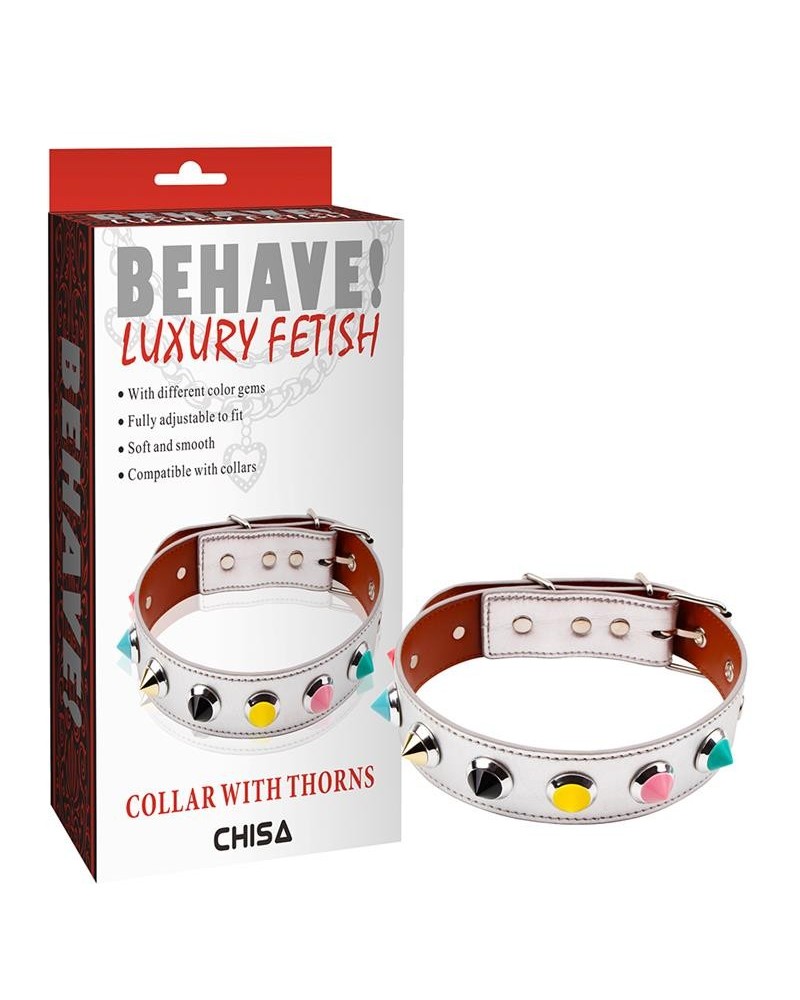 collar with thorns white