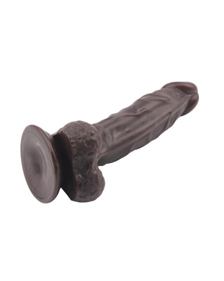 dildo dual density fashion dude 21 x 4.1 cm brown
