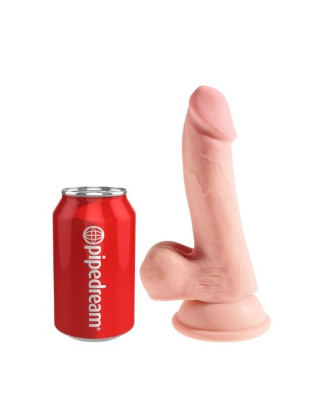 triple density dildo with testicles 6.5
