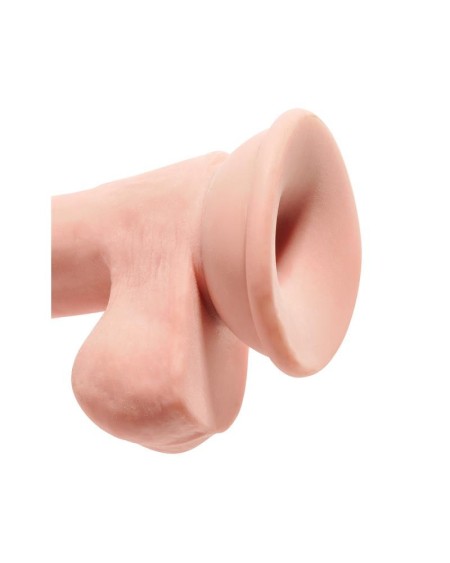 triple density dildo with testicles 6.5