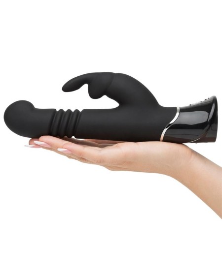 greedy girl rechargeable thrusting g-spot rabbit v