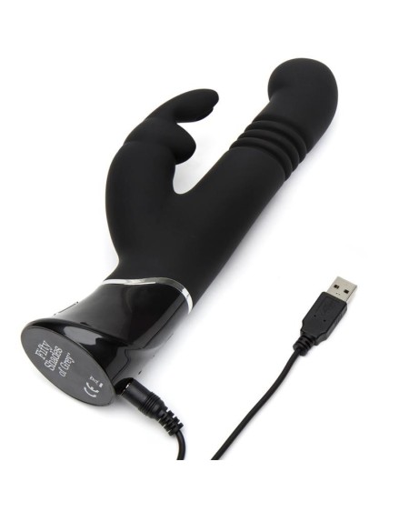 greedy girl rechargeable thrusting g-spot rabbit v