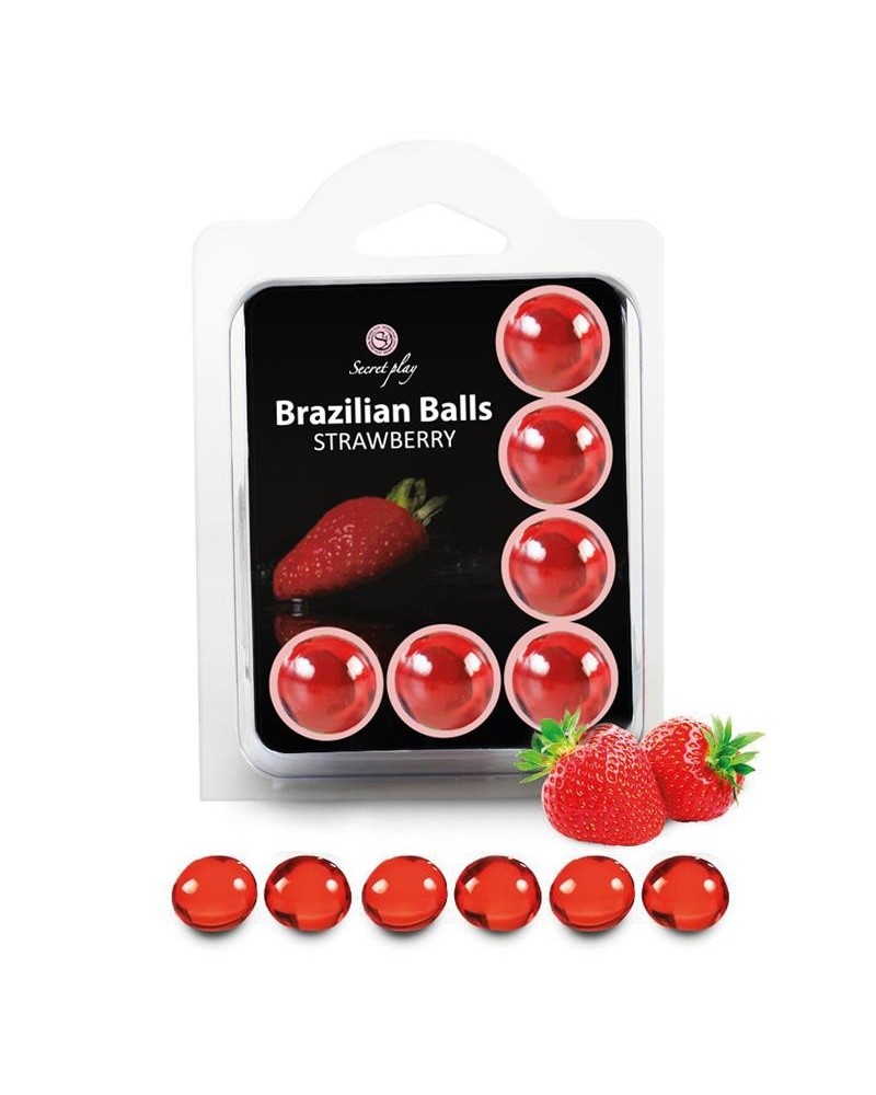brazilian balls set 6 strawberry