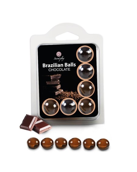 brazilian balls set 6 chocolate