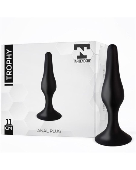 trophy anal plug 11 cm silicone noir
