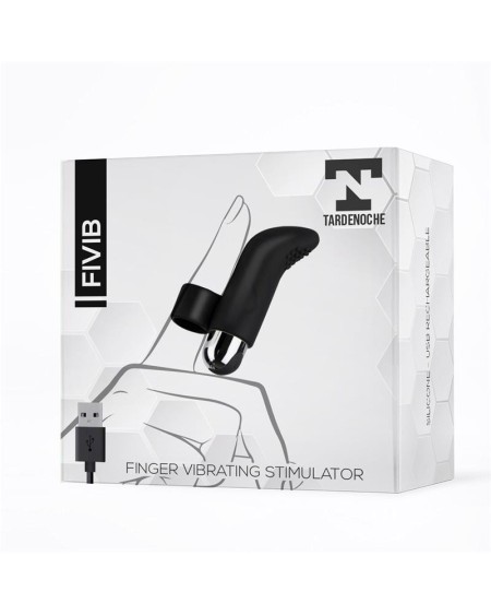 fivib finger vibrant stimulator usb silicone noir