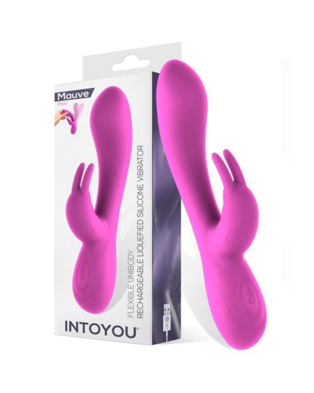 mauve unibody liquefied silicone vibe usb rose