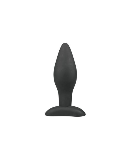 large noir silicone buttplug