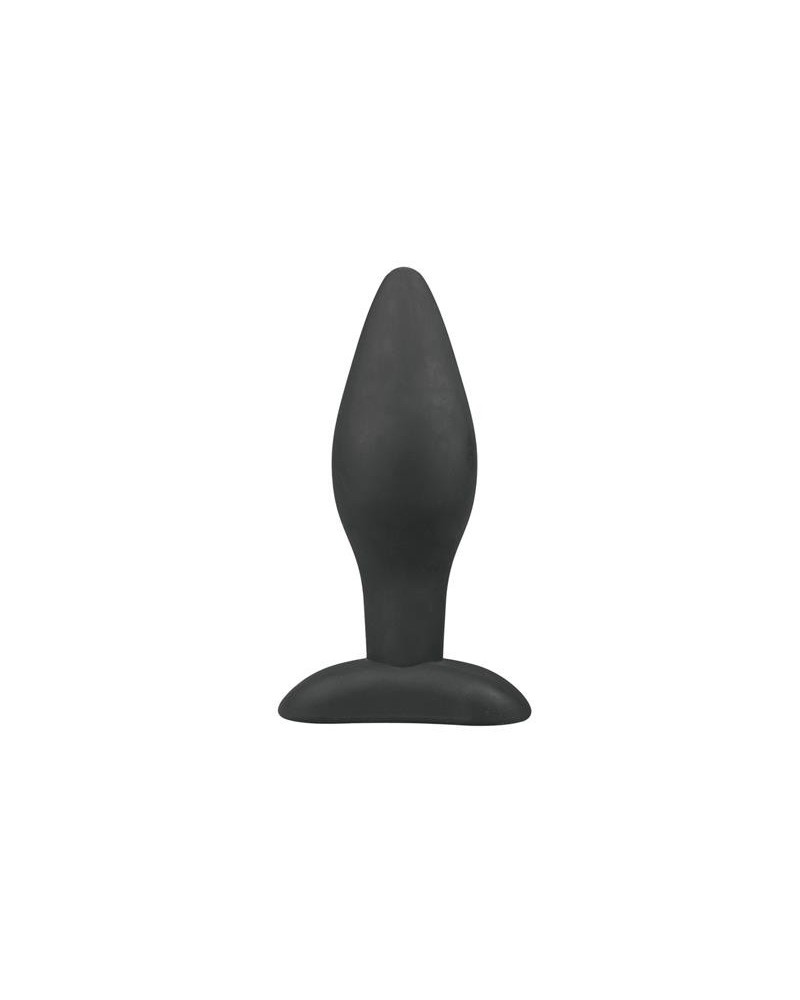 large noir silicone buttplug