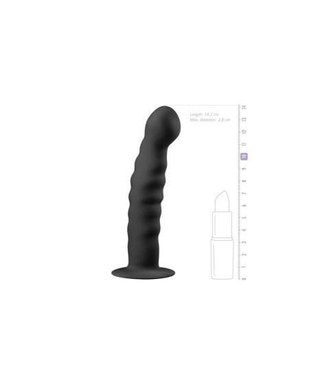 silicone dildo - noir