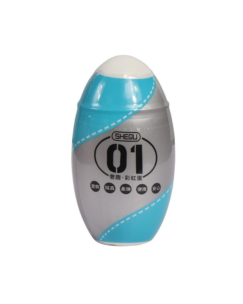 rainbow masturbator egg blue