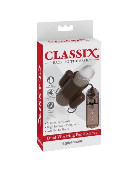 dual vibrant penis sleeve smoked