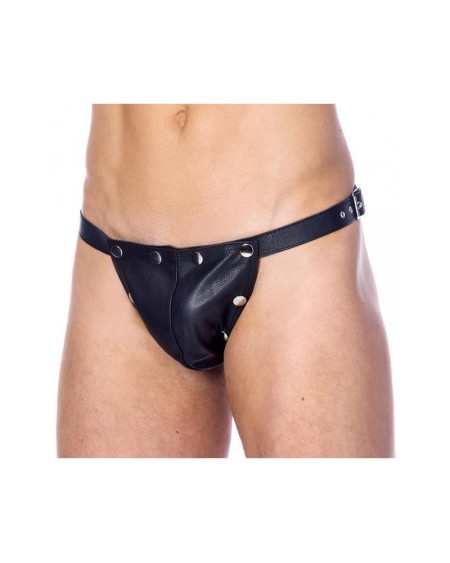 leather adjustable briefs one size