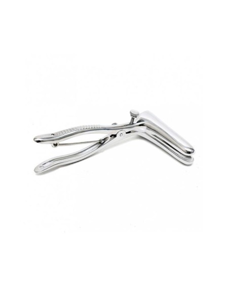 anal speculum with 2 spoons chrome-silver