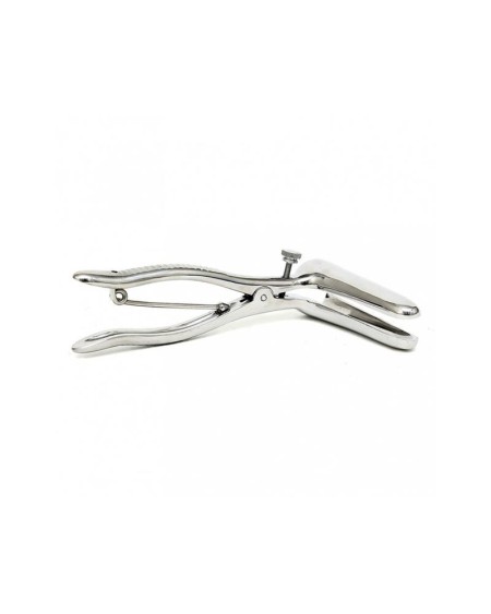anal speculum with 2 spoons chrome-silver