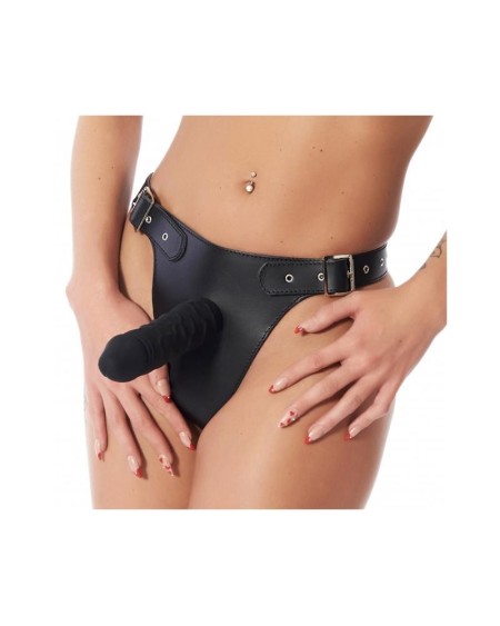 strap-on harness adjustable with dildo 17 cm