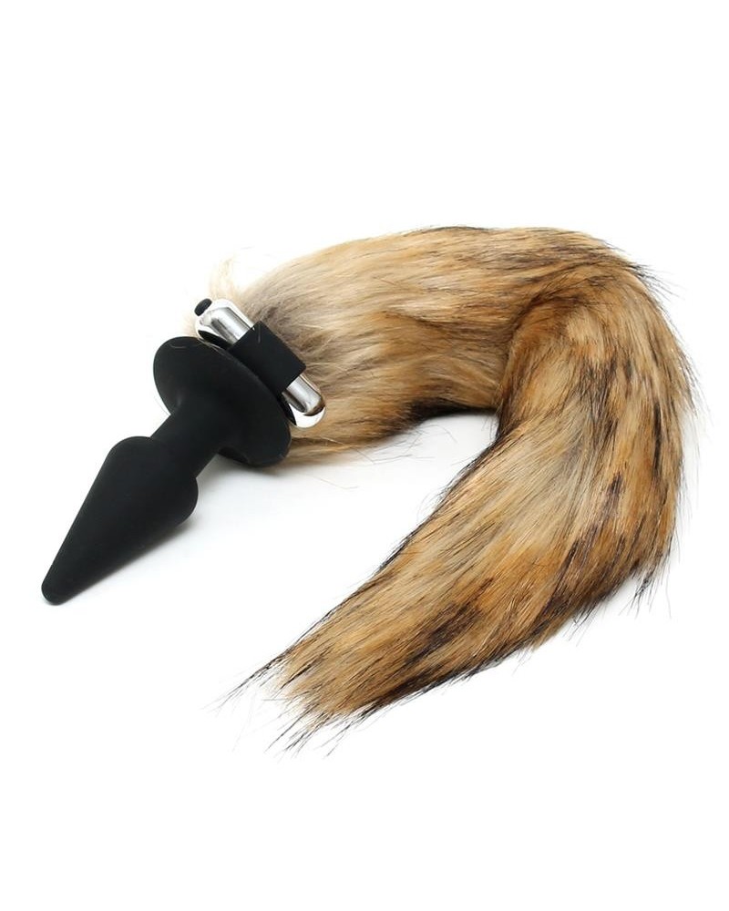 vibrant plug with fox tail