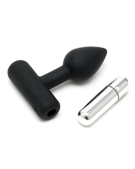 butt plug with vibrant bullet noir